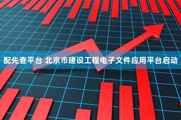 配先查平台 北京市建设工程电子文件应用平台启动